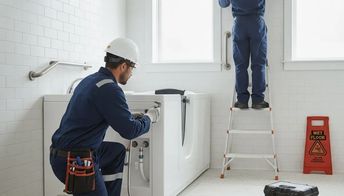 Walk-in tub installation in Dallas, TX for safer, accessible bathroom plumbing service